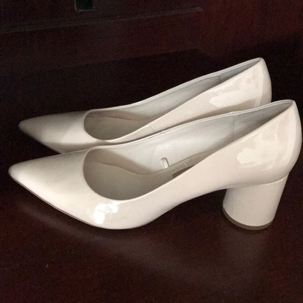 Cream Patent Leather Heels